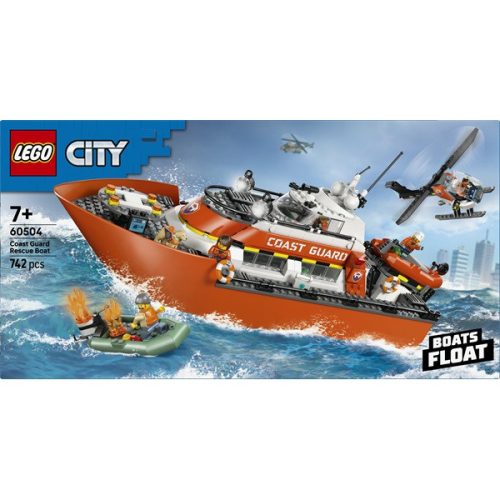 LEGO® City Parti őrség mentőcsónak és helikopter 60504