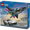 LEGO® City Repülő vs. autó – Játékautók és repülőgép játékkészlet 60489