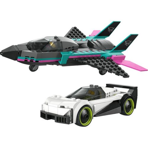 LEGO® City Repülő vs. autó – Játékautók és repülőgép játékkészlet 60489