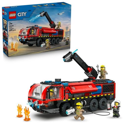 LEGO® City Repülőtéri tűzoltóautó – Játék teherautó-építőkészlet 60499
