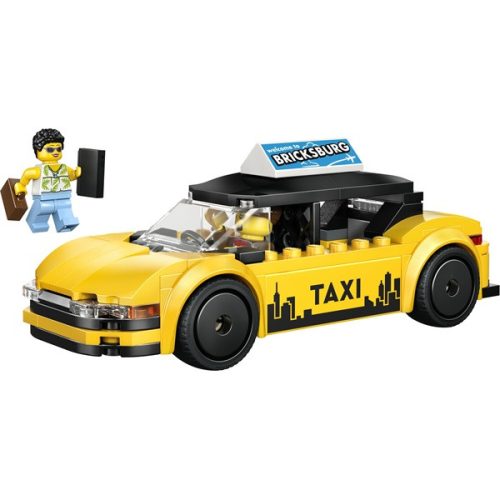 LEGO® City Sárga taxi – Modellautókészlet 2 minifigurával 60487