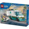LEGO® City Sürgősségi mentőautó, játék autót tartalmazó építőszett 60451
