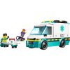 LEGO® City Sürgősségi mentőautó, játék autót tartalmazó építőszett 60451