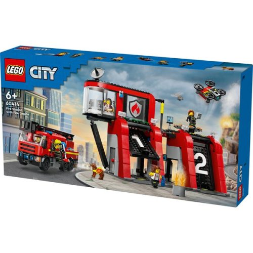 LEGO® City Tűzoltóállomás tűzoltóautóval 60414