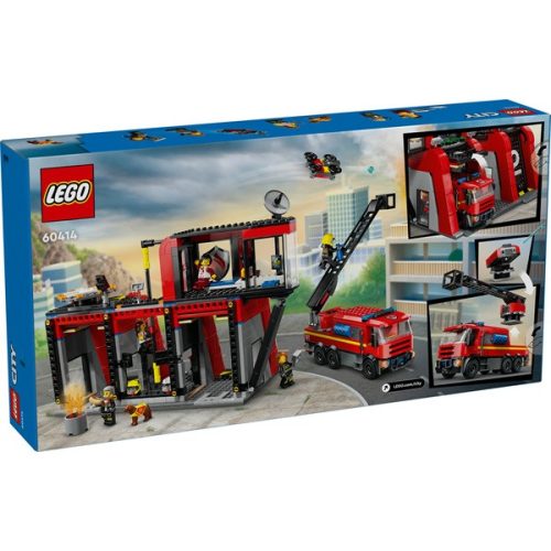 LEGO® City Tűzoltóállomás tűzoltóautóval 60414