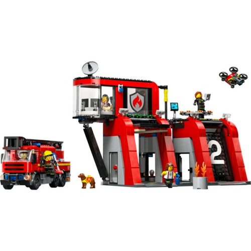 LEGO® City Tűzoltóállomás tűzoltóautóval 60414