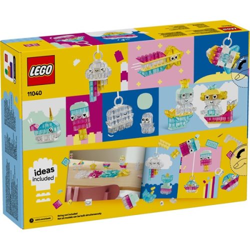 LEGO® Classic Átlátszó bűvös kockák, játék színes építőelemekkel 11040