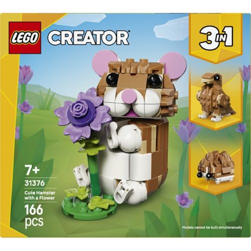 LEGO® Creator 3 az 1-ben Aranyos hörcsög egy virággal 31376