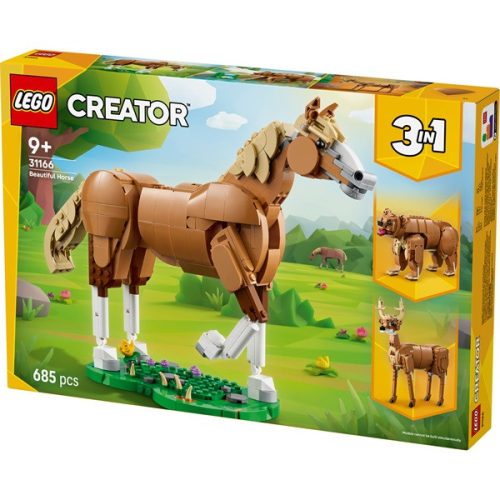 LEGO® Creator 3 az 1-ben Csodaszép ló játék állatot tartalmazó építőszett 31166