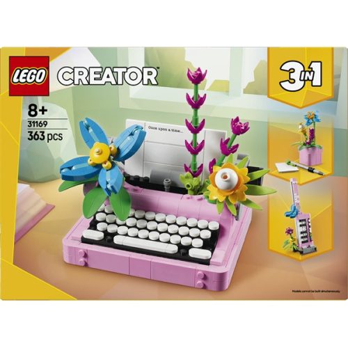 LEGO® Creator 3 az 1-ben Írógép virágokkal, játékkészlet 31169