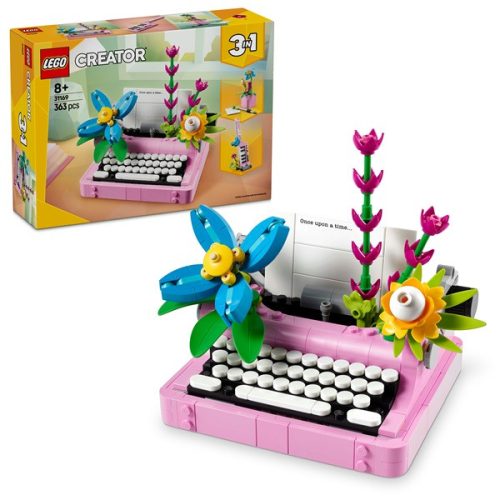 LEGO® Creator 3 az 1-ben Írógép virágokkal, játékkészlet 31169