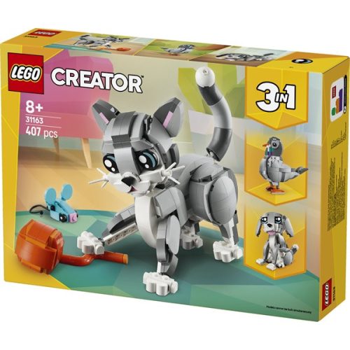 LEGO® Creator 3 az 1-ben Játékos cica, játék állatos szett 31163