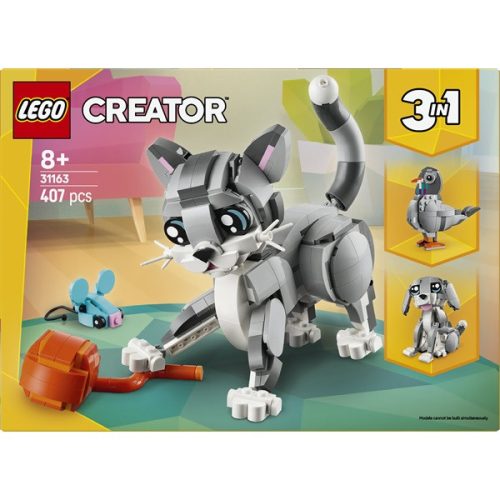 LEGO® Creator 3 az 1-ben Játékos cica, játék állatos szett 31163