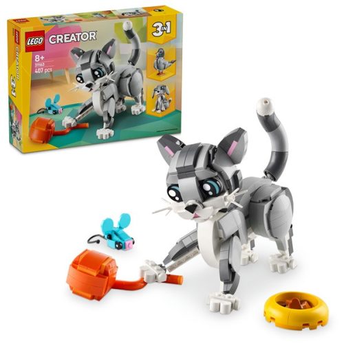 LEGO® Creator 3 az 1-ben Játékos cica, játék állatos szett 31163