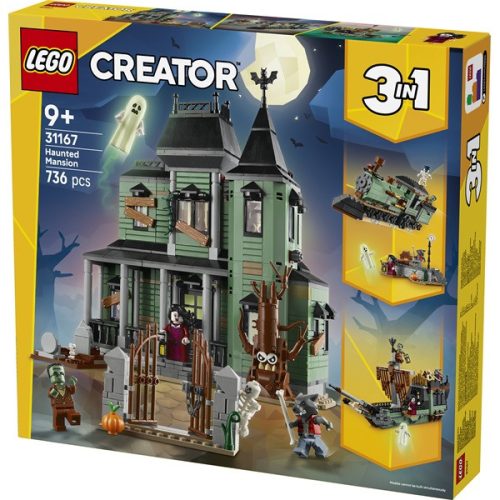LEGO® Creator 3 az 1-ben Kísértetkastély, házat tartalmazó építőjáték 31167