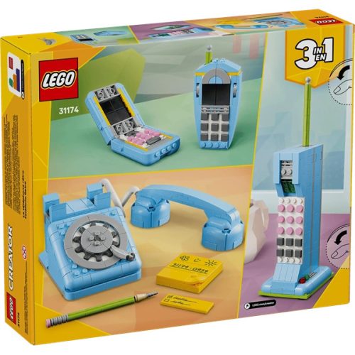 LEGO® Creator 3 az 1-ben Retró telefon, nosztalgikus és vintage játék telefon 31174