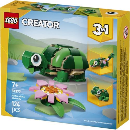 LEGO® Creator 3 az 1-ben Teknős egy vízililiom-virággal 31377