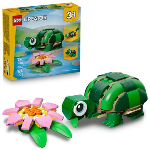 LEGO® Creator 3 az 1-ben Teknős egy vízililiom-virággal 31377