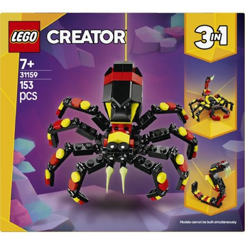 LEGO® Creator 3 az 1-ben Vadállatok: Meglepetésekkel teli pók, játékkészlet 31159