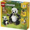 LEGO® Creator 3 az 1-ben Vadállatok: Pandacsalád, játékkészlet 31165