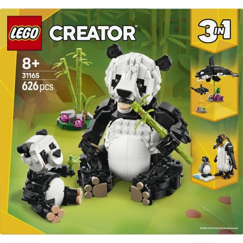 LEGO® Creator 3 az 1-ben Vadállatok: Pandacsalád, játékkészlet 31165