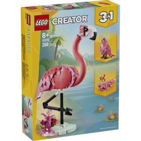   LEGO® Creator 3 az 1-ben Vadállatok: rózsaszín flamingó, állatos játékkészlet 31170