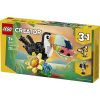 LEGO® Creator 3 az 1-ben Vadállatok: Trópusi tukán, figurát tartalmazó játékkészlet 31173