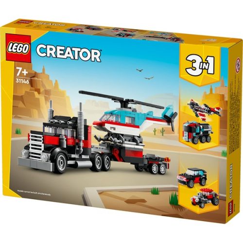 LEGO® Creator Platós teherautó és helikopter játék 31146