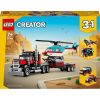 LEGO® Creator Platós teherautó és helikopter játék 31146
