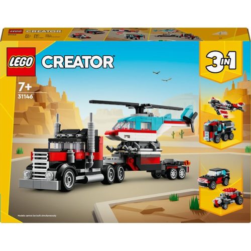 LEGO® Creator Platós teherautó és helikopter játék 31146