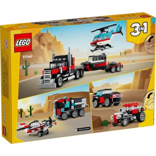 LEGO® Creator Platós teherautó és helikopter játék 31146