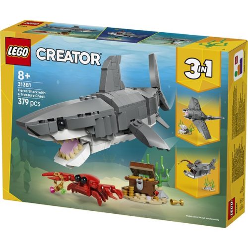 LEGO® Creator Veszedelmes cápa egy kincsesládával, játék 31381