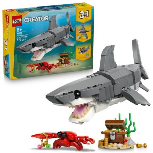 LEGO® Creator Veszedelmes cápa egy kincsesládával, játék 31381