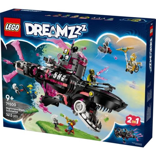 LEGO® DreamZzz™ Rémálom cápa-tengeralattjáró, játék 71500