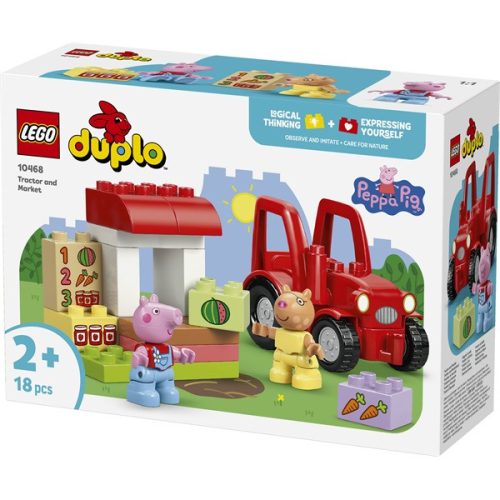 LEGO® DUPLO® Peppa malac Traktor és piac építőkészlet 10468