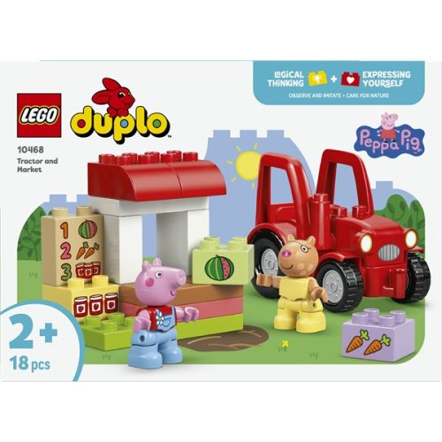 LEGO® DUPLO® Peppa malac Traktor és piac építőkészlet 10468