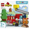 LEGO® DUPLO® Városi kalandok Tűzoltóautó tömlővel és tűzoltóval 10473