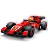 LEGO® F1®-es boxutca és személyzet, Ferrari autóval, versenyautós játék 60443