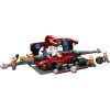 LEGO® F1®-es boxutca és személyzet, Ferrari autóval, versenyautós játék 60443