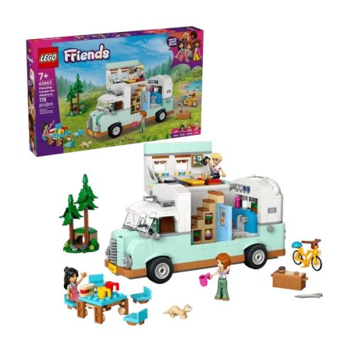 LEGO® Friends Barátság lakóautós kaland, építőszett a vidám történetekhez 42663
