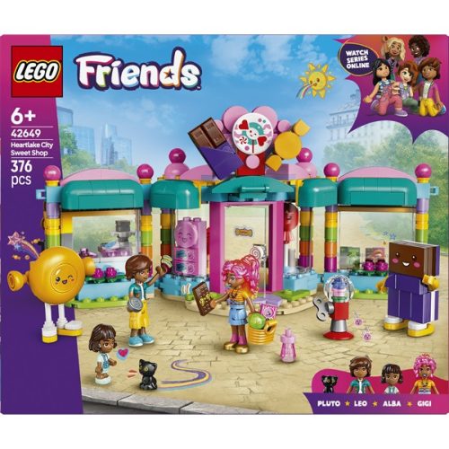 LEGO® Friends Heartlake City édességbolt, történetmesélős játék izgalmas szituációkkal 42649