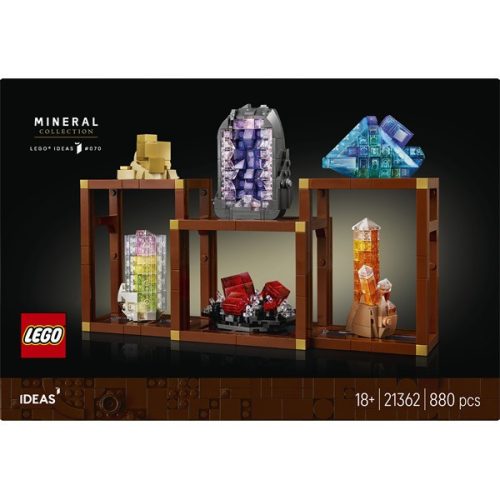 LEGO® Ideas Ásványgyűjtemény, ásványkiállítás, dekoráció a nappaliba 21362
