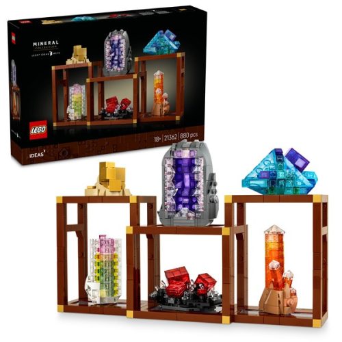 LEGO® Ideas Ásványgyűjtemény, ásványkiállítás, dekoráció a nappaliba 21362