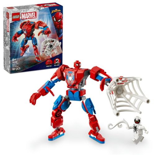LEGO® | Marvel Pókember robot vs. Anti-Venom, megépíthető játékfigurákat tartalmazó szett 76308