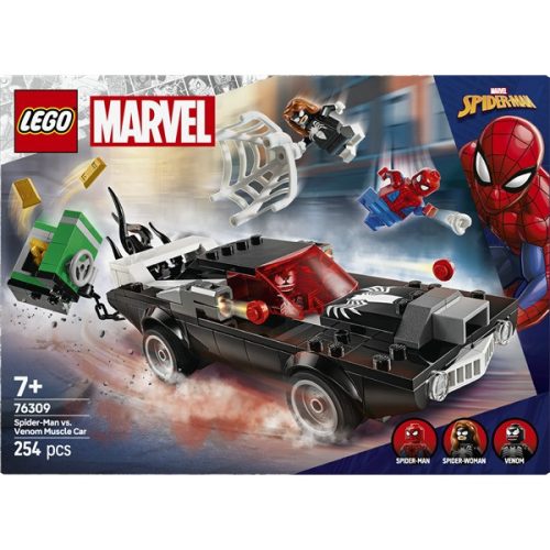 LEGO® | Marvel Pókember vs. Venom sportautója, szett megépíthető játék járművel 76309