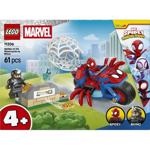 LEGO® | Marvel Póki és csodálatos barátai Motorkerékpáros Pókember vs. Rhino 11206