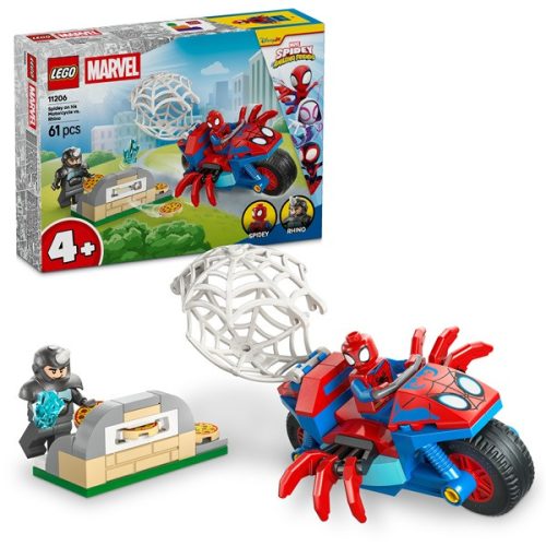 LEGO® | Marvel Póki és csodálatos barátai Motorkerékpáros Pókember vs. Rhino 11206