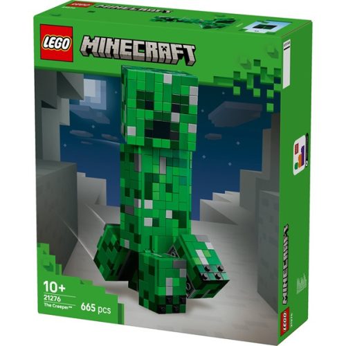 LEGO® Minecraft® A Creeper™, videójátékon alapuló dekoráció, és akciófigurát rejtő építőjáték 21276