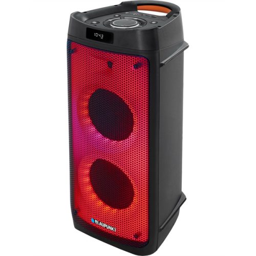 BLAUPUNKT PB06DB Bluetooth party hangszóró, 2 db mikrofon,  RMS,TWS,FM,AUX, 500W, Fekete (RTVBLAS015)