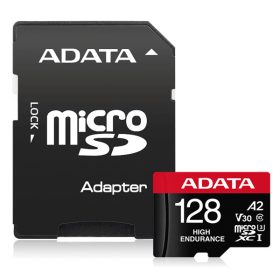   ADATA Memóriakártya MicroSDXC 128GB + Adapter ENDURANCE UHS-I A2 V30 (100/85)